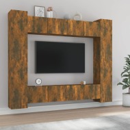 vidaXL 8-dielna súprava TV skriniek dymový dub spracované drevo - cena, porovnanie