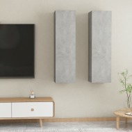 vidaXL TV skrinky 2 ks betónové sivé 30,5x30x110 cm drevotrieska - cena, porovnanie