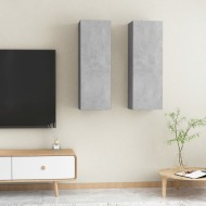 vidaXL TV skrinky 2 ks betónové sivé 30,5x30x90 cm drevotrieska - cena, porovnanie