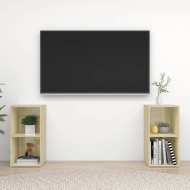 vidaXL TV skrinky 2 ks dub sonoma 72x35x36,5 cm drevotrieska - cena, porovnanie