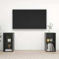 vidaXL TV skrinky 2 ks lesklé sivé 72,5x35x36,5 cm drevotrieska - cena, porovnanie