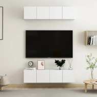 vidaXL TV skrinky 4 ks biele 60x30x30 cm drevotrieska - cena, porovnanie