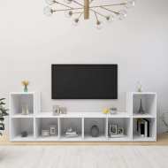 vidaXL TV skrinky 4 ks biele 72x35x36,5 cm drevotrieska - cena, porovnanie
