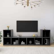 vidaXL TV skrinky 4 ks sivé 72x35x36,5 cm drevotrieska - cena, porovnanie