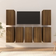 vidaXL TV skrinky 7 ks hnedý dub 30,5x30x60 cm spracované drevo - cena, porovnanie