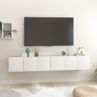 vidaXL Závesné TV skrinky 3 ks biele 60x30x30 cm - cena, porovnanie