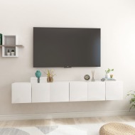 vidaXL Závesné TV skrinky 3 ks lesklé biele 60x30x30 cm - cena, porovnanie