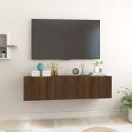 vidaXL Závesné TV skrinky hnedý dub 2ks 60x30x30 cm spracované drevo - cena, porovnanie