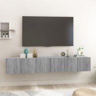 vidaXL Závesné TV skrinky sivý sonoma 3ks 60x30x30 cm spracované drevo - cena, porovnanie