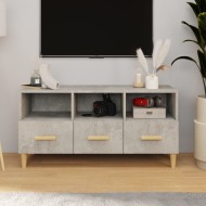 vidaXL TV stolík betónovo betónovosivý 102x36x50 cm spracované drevo - cena, porovnanie