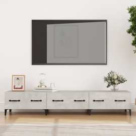 vidaXL TV stolík betónovo sivý 150x34,5x30 cm spracované drevo