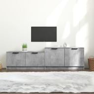 vidaXL TV stolík betónový sivý 158,5x36x45 cm spracované drevo - cena, porovnanie