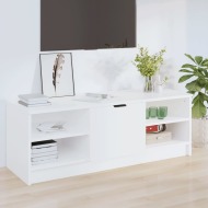 vidaXL TV stolík biely 102x35,5x36,5 cm spracované drevo - cena, porovnanie