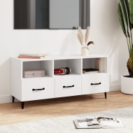 vidaXL TV stolík biely 102x35x50 cm spracované drevo - cena, porovnanie