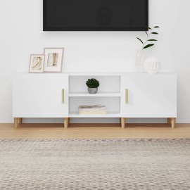 vidaXL TV stolík biely 150x30x50 cm spracované drevo