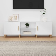 vidaXL TV stolík biely 150x30x50 cm spracované drevo - cena, porovnanie