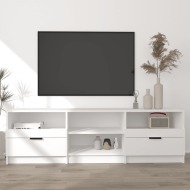 vidaXL TV stolík biely 150x33,5x45 cm spracované drevo - cena, porovnanie