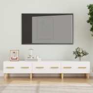 vidaXL TV stolík biely 150x34,5x30 cm spracované drevo - cena, porovnanie