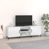 vidaXL TV stolík lesklý biely 150x30x50 cm spracované drevo - cena, porovnanie