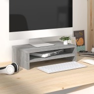 vidaXL Stojan na monitor sivý dub sonoma 42x24x13 cm spracované drevo - cena, porovnanie