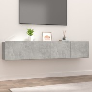 vidaXL TV stolíky 2 ks betónovo-sivé 80x30x30 cm spracované drevo - cena, porovnanie