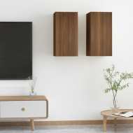 vidaXL TV stolíky 2 ks hnedý dub 30,5x30x60 cm spracované drevo - cena, porovnanie
