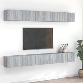 vidaXL TV stolíky 8 ks sivý dub sonoma 60x30x30 cm spracované drevo