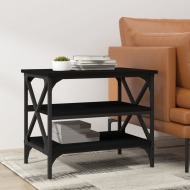 vidaXL Bočný stolík čierny 55x38x45 cm spracované drevo - cena, porovnanie
