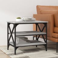 vidaXL Bočný stolík sivý dub sonoma 55x38x45 cm spracované drevo - cena, porovnanie