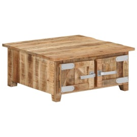 vidaXL Konferenčný stolík 67x67x30 cm masívne mangovníkové drevo