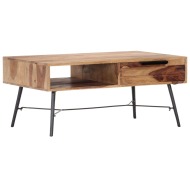 vidaXL Konferenčný stolík 88x55x40 cm masívne sheeshamové drevo - cena, porovnanie