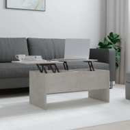 vidaXL Konferenčný stolík betónový 102x50,5x46,5 cm spracované drevo - cena, porovnanie