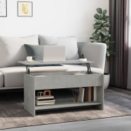 vidaXL Konferenčný stolík betónový sivý 102x50x52,5cm spracované drevo - cena, porovnanie