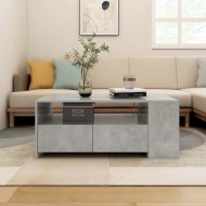 vidaXL Konferenčný stolík betónový sivý 102x55x42 cm spracované drevo - cena, porovnanie