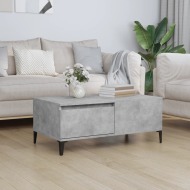 vidaXL Konferenčný stolík betónový sivý 90x50x36,5 cm spracované drevo - cena, porovnanie