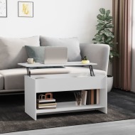 vidaXL Konferenčný stolík biely 102x50x52,5 cm spracované drevo - cena, porovnanie