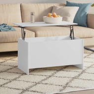 vidaXL Konferenčný stolík biely 102x55,5x52,5 cm spracované drevo - cena, porovnanie