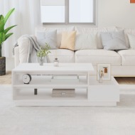 vidaXL Konferenčný stolík biely 120x50x40,5 cm borovicový masív - cena, porovnanie