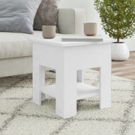 vidaXL Konferenčný stolík biely 40x40x42 cm kompozitné drevo - cena, porovnanie