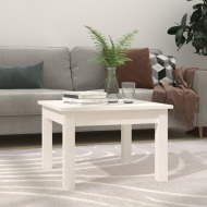vidaXL Konferenčný stolík biely 45x45x30 cm borovicový masív - cena, porovnanie