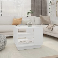 vidaXL Konferenčný stolík biely 55x55x43 cm drevotrieska - cena, porovnanie
