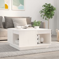 vidaXL Konferenčný stolík biely 60x61x32,5 cm borovicový masív - cena, porovnanie