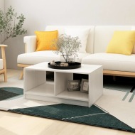 vidaXL Konferenčný stolík biely 75x50x33,5 cm borovicový masív - cena, porovnanie