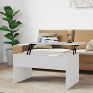 vidaXL Konferenčný stolík biely 80x50,5x41,5 cm spracované drevo - cena, porovnanie
