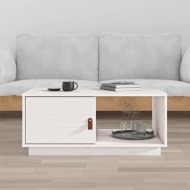 vidaXL Konferenčný stolík biely 80x50x35,5 cm borovicový masív - cena, porovnanie