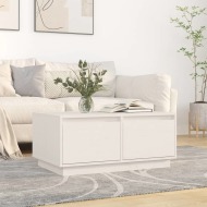 vidaXL Konferenčný stolík biely 80x50x35 cm borovicový masív - cena, porovnanie