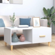 vidaXL Konferenčný stolík biely 89,5x50x40 cm spracované drevo - cena, porovnanie