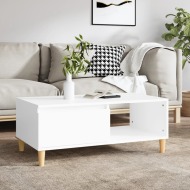 vidaXL Konferenčný stolík biely 90x50x36,5 cm spracované drevo - cena, porovnanie
