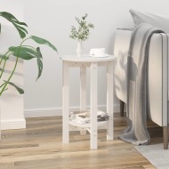 vidaXL Konferenčný stolík biely Ø 40x60 cm borovicový masív - cena, porovnanie