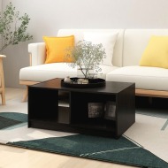 vidaXL Konferenčný stolík čierna 75x50x33,5 cm borovicový masív - cena, porovnanie